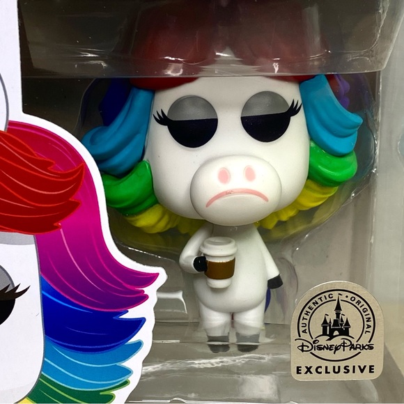 Funko Pop Inside Out Rainbow Unicorn Disney Parks Exclusive 514 Pixar Vaulted - Picture 2 of 10